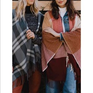 SiiZU x Causebox poncho blanket scarf